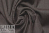 Italian stretch wool blend twill suiting - roasted coffee 1.5 yds