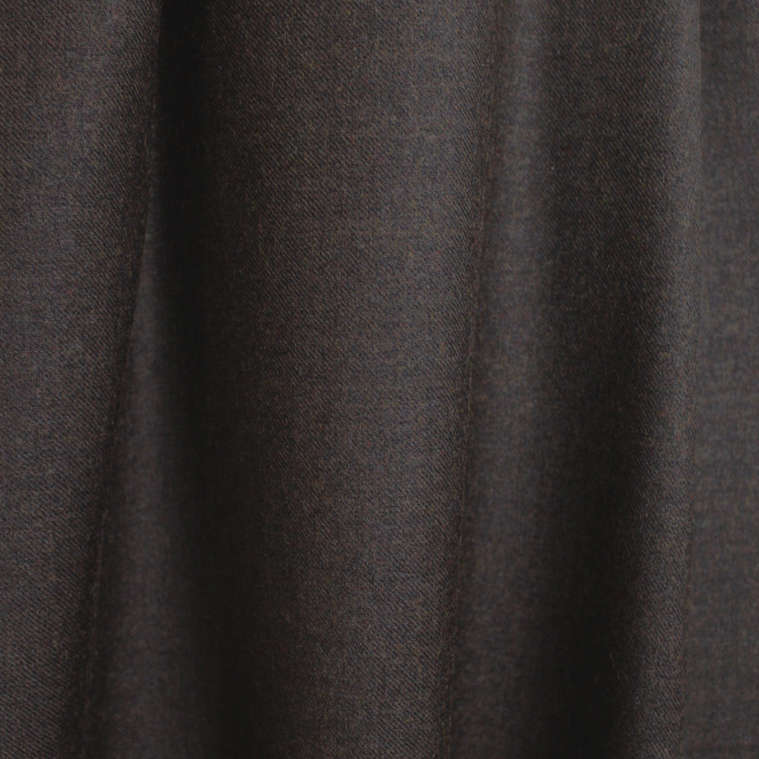 European stretch wool blend twill suiting - roasted coffee 2.125 yd