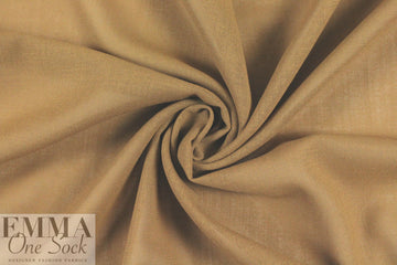 Italian gauzy wool crepe - toasty brown