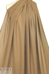 Italian gauzy wool crepe - toasty brown 1.875 yd
