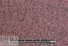 designer pink/chocolate wool blend herringbone woven 2.75 yd
