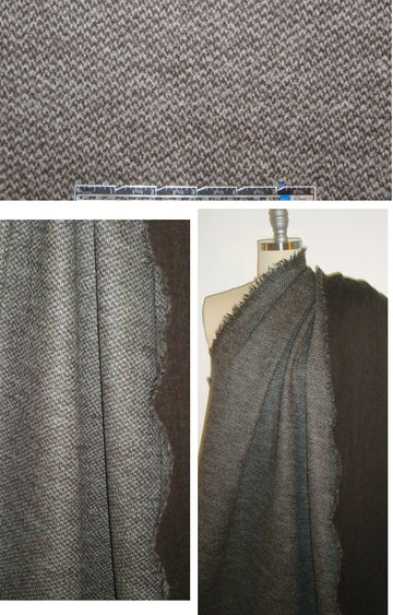 Car0lina H. Italian wool tweed doubleknit - chocolate 1.66 yd