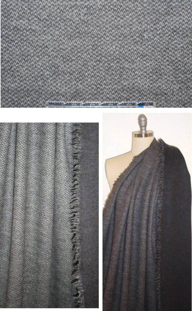Car0lina H. Italian wool tweed doubleknit - gray