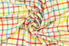 Italian colorful plaid all-wool twill weave suiting 2 yd