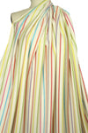 Italian colorful stripe all-wool twill weave suiting