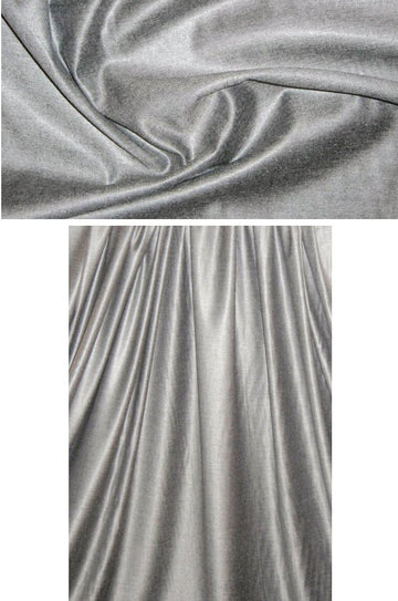 Italian wool/silk stretch suiting - mica gray 1.7 yds