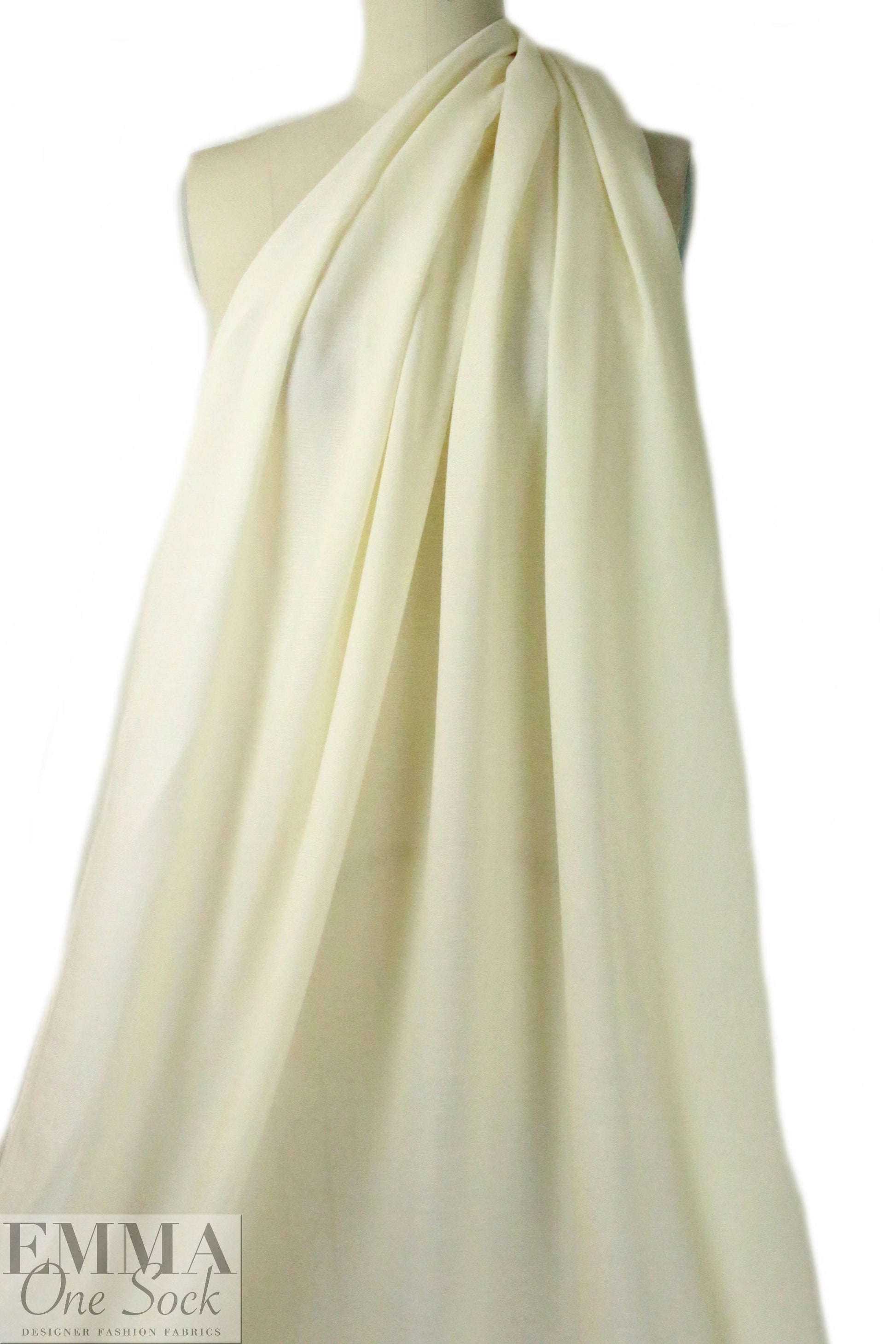 Italian all wool light and airy woven - creamy ivory