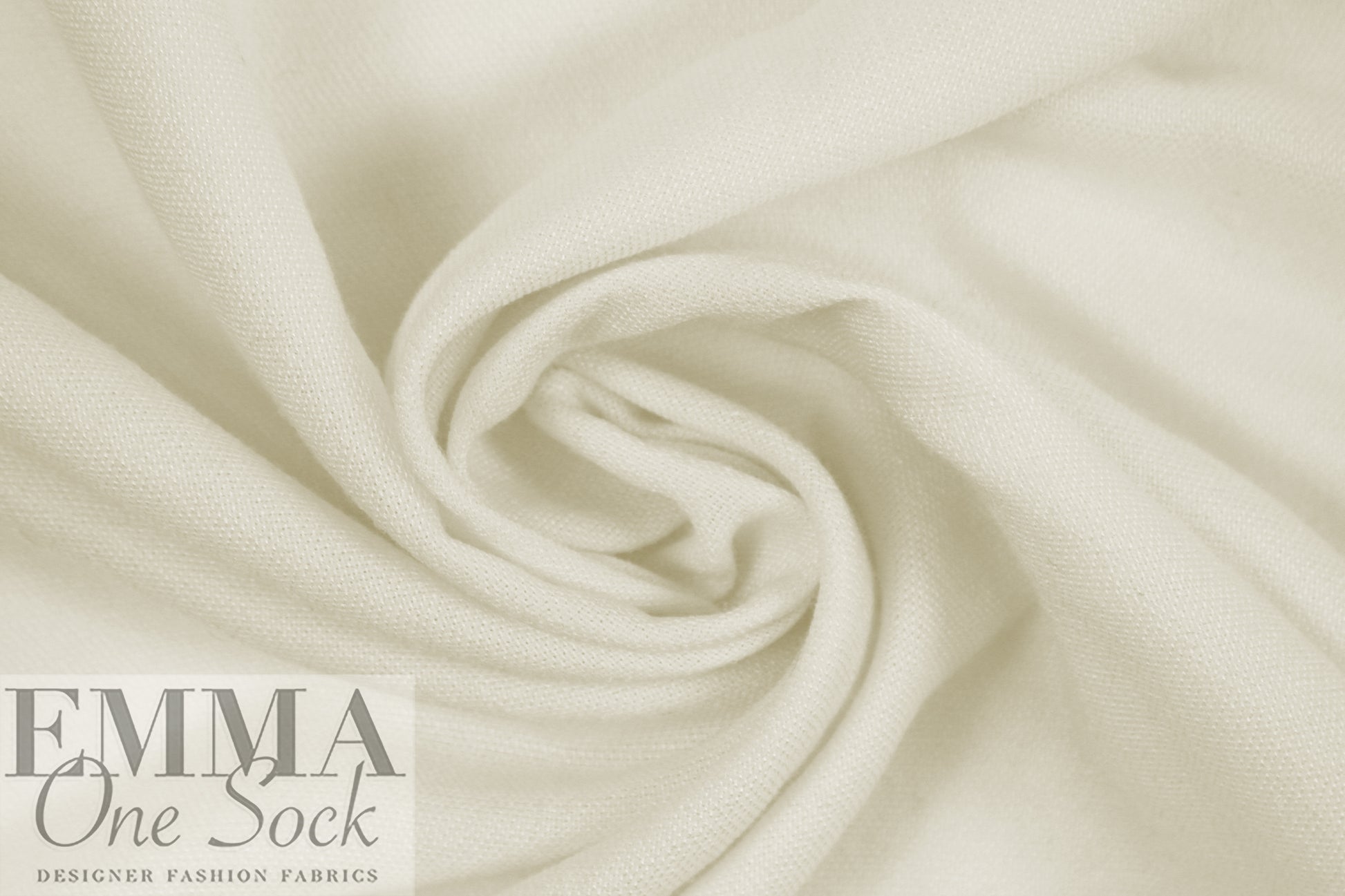 Italian all wool light and airy woven - creamy ivory 1.5 yds
