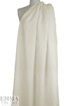 Italian all wool light and airy woven - creamy ivory 1.5 yds