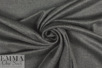 NY designer textured wool suiting - charcoal