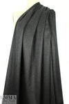 NY designer textured wool suiting - charcoal 2 yd