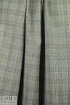 Italian all-wool french roast/sand glen plaid suiting