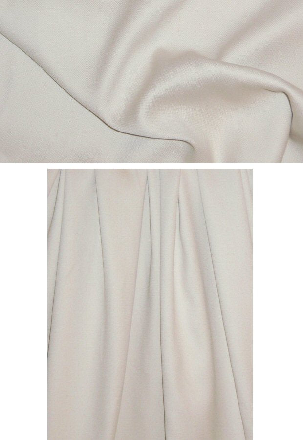 Coach wool/cotton micro-herringbone suiting - stone 1.875 yd