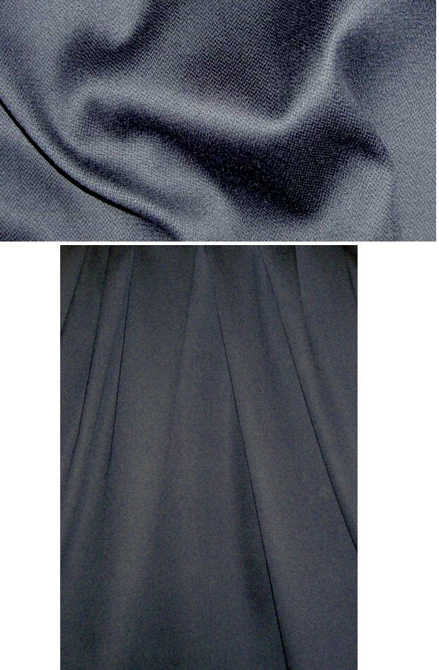 Coach wool/cotton micro-herringbone suiting - midnight 2 yd