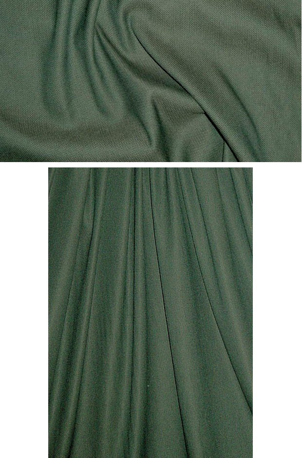 Mi11y pique' textured wool stretch woven - forest 1.625 yd