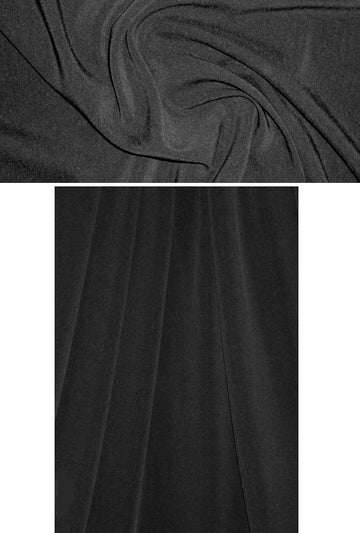 The0ry wool/lycra drapey woven - black