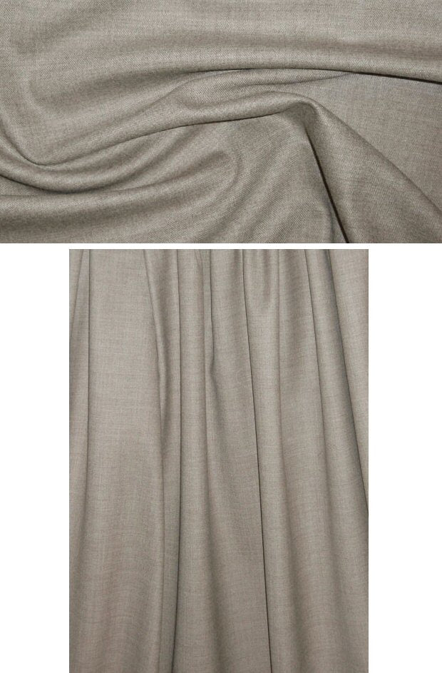 Tahari 2-way stretch wool suiting - earthy gray 1.75 yd