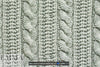 Yiga1 Azroue1 'cable stitch' stretch wool twill