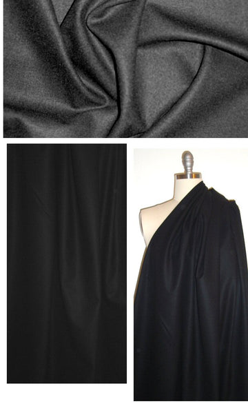 The0ry black stretch wool twill