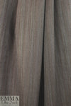 Italian pinstripe tropical wool blend woven - driftwood .875 yds