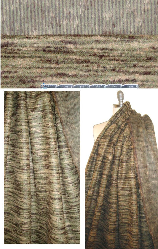 Italian reversible weave woodsy wool/alp. coating 2 yd