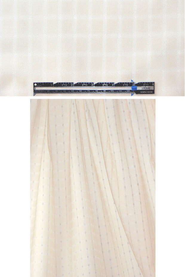 Italian winter white windowpane woven