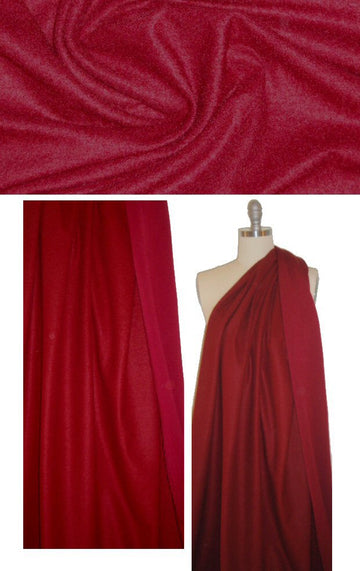 Italian wool/alpaca blend stretch knit - garnet 2 yd
