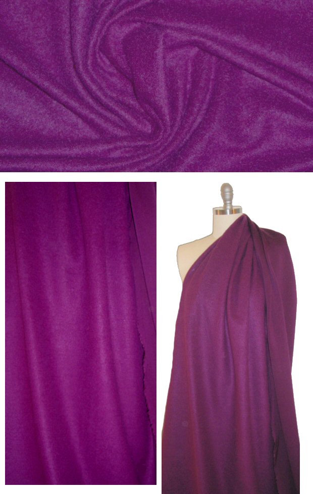 Italian wool/alpaca blend stretch knit - fuschia