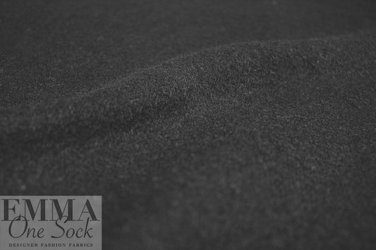 Italian luxury wool/alpaca coating - black 2.875 yd
