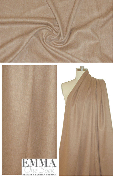 Italian wool/alpaca/mohair twill - toast