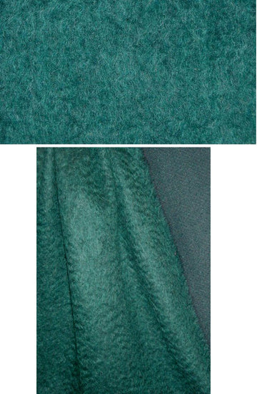Italian wool/angora sweater-fur knit - mallard 1.25 yds