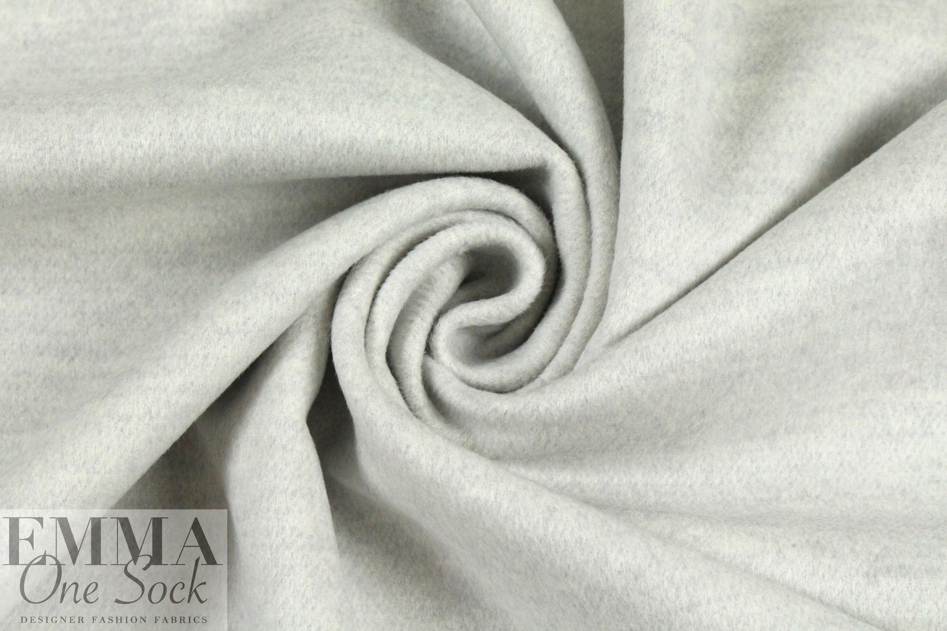 Italian wool/angora/cash doublecloth coating - silver