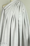 Italian wool/angora/cash doublecloth coating - silver 2.25 yd