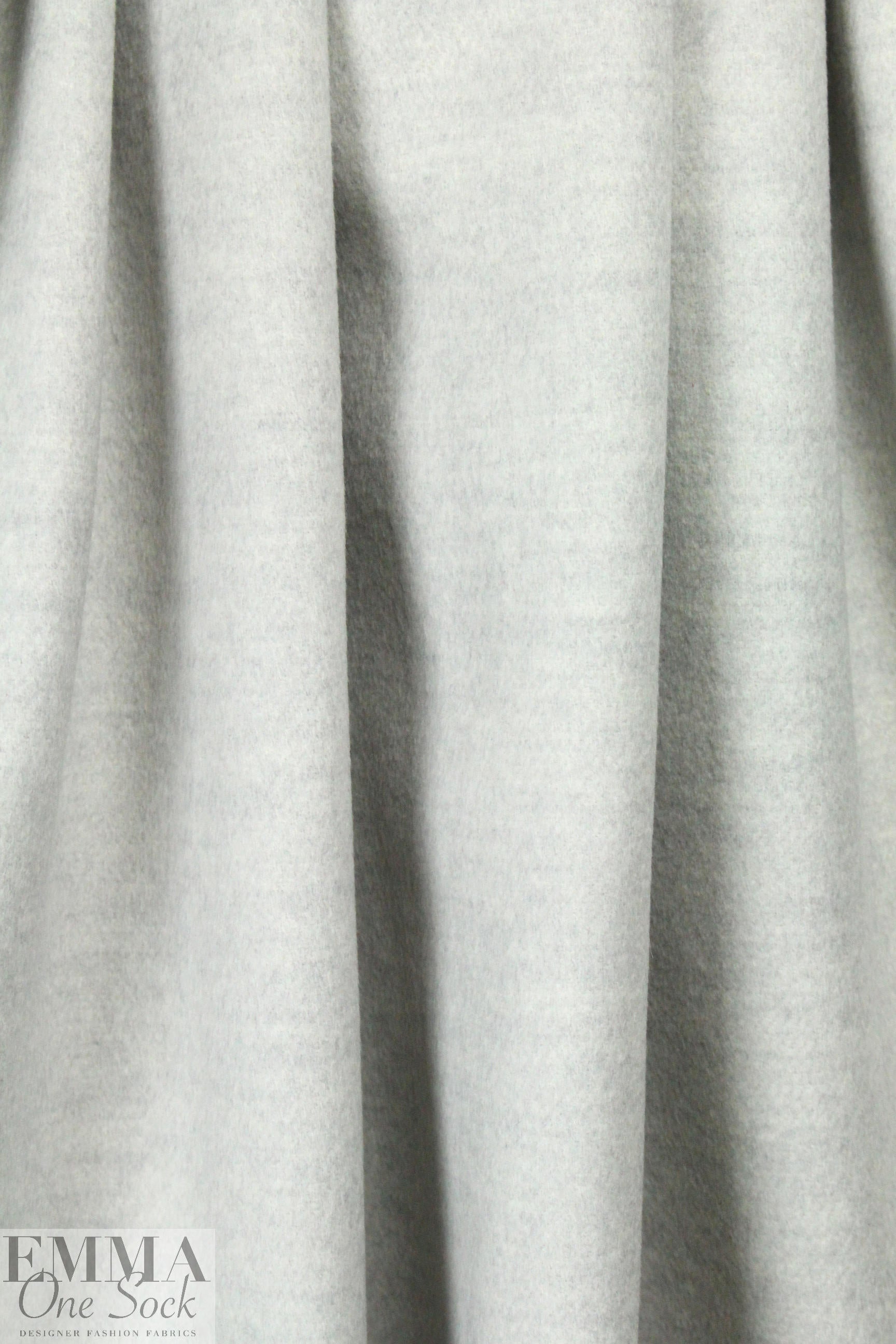 Italian wool/angora/cash doublecloth coating - silver 2.25 yd