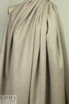 Italian wool/angora/cash doublecloth coating - oatmeal