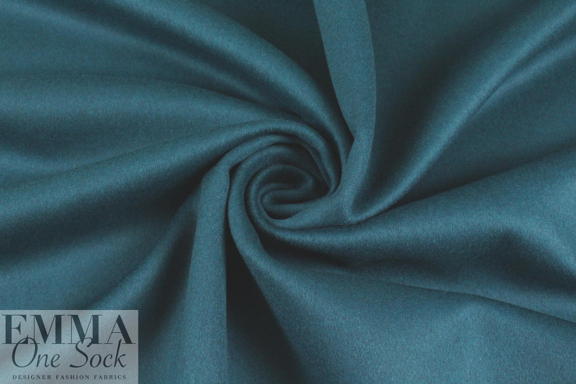 Italian wool/angora doublecloth coating - mallard