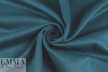 Italian wool/angora doublecloth coating - mallard 2.325 yds