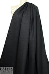Italian wool/angora luxury coating - off black heather