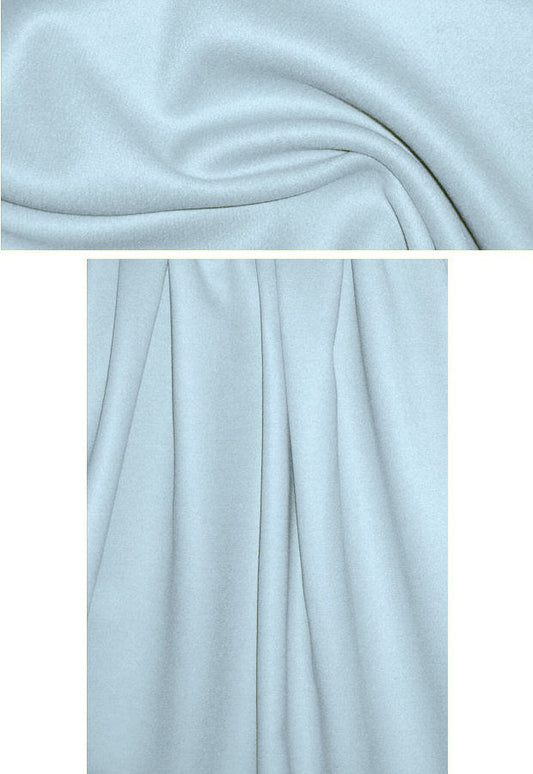 Italian wool/angora doublecloth coating - baby blue