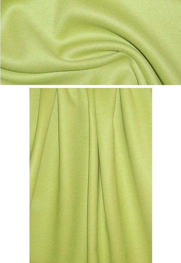 Italian wool/angora doublecloth coating - chartreuse 1.625 yds