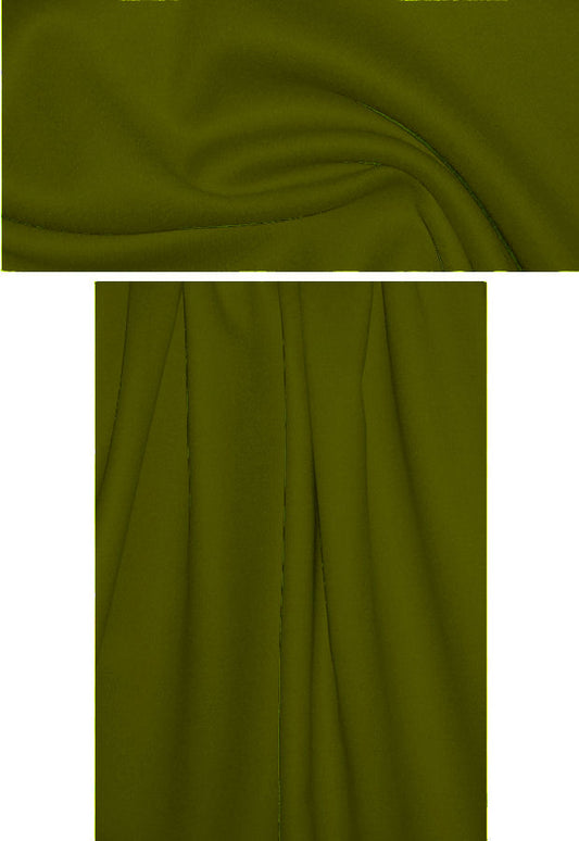 Italian wool/angora doublecloth coating - loden-brown
