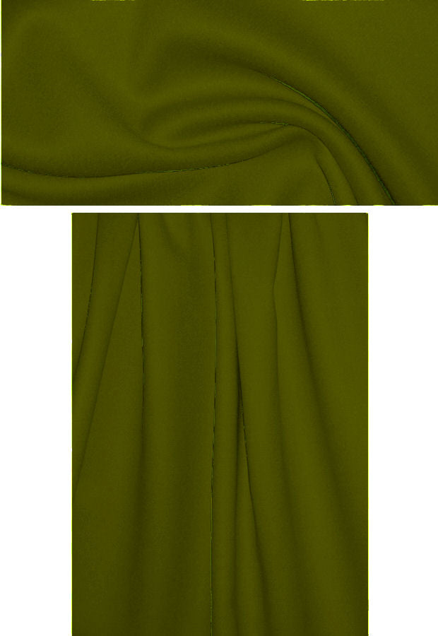 Italian wool/angora doublecloth coating - loden-brown 2.375 yds