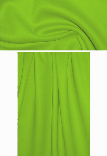 Italian wool/angora doublecloth coating - kermit 2.5 yd