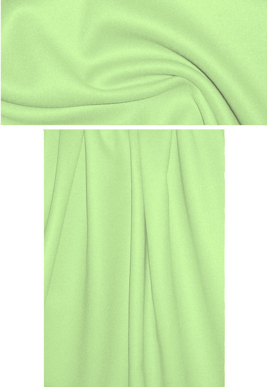 Italian wool/angora doublecloth coating - pistachio
