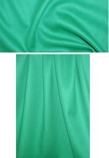Italian wool/angora doublecloth coating - shamrock