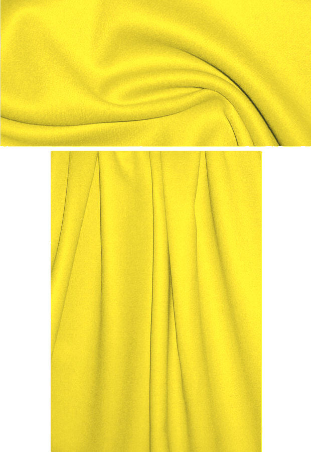 Italian wool/angora doublecloth coating - yellow 2.5 yd