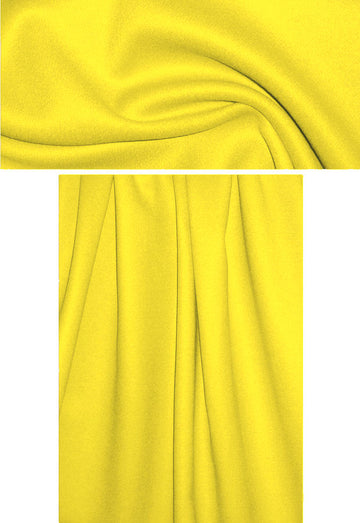 Italian wool/angora doublecloth coating - yellow 2.5 yd