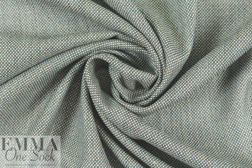 Italian wool blend jacquard dot stretch suiting