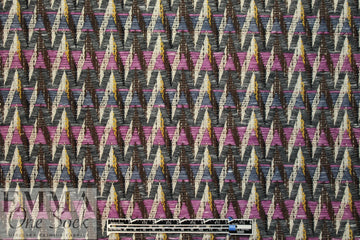 Italian lilac/denim weave novelty jacquard coating