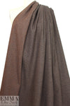 Italian dotted weave wool blend suiting - charcoal/orange